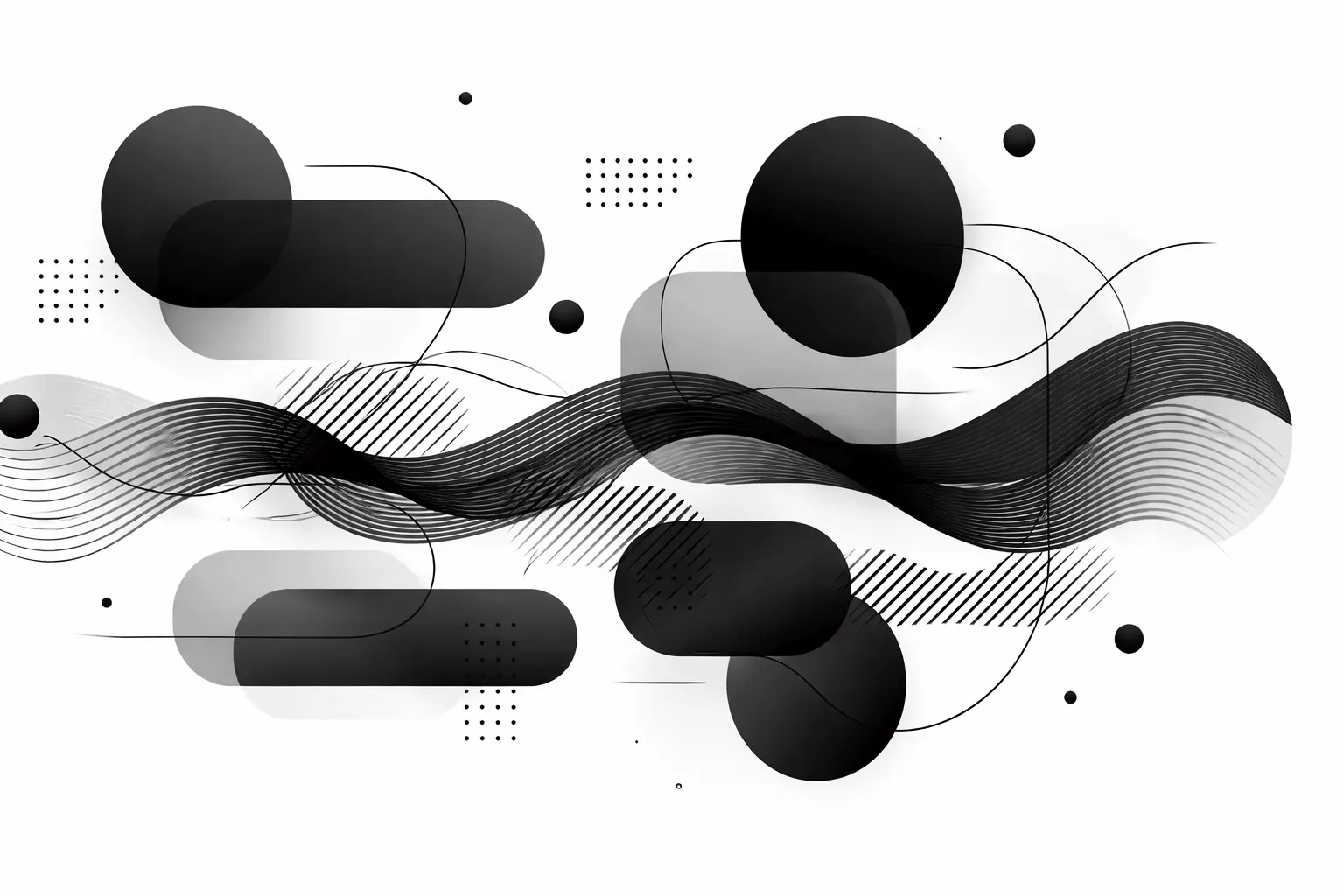 Abstrakter Übergang von einer Fläche zu mehreren Bereichen